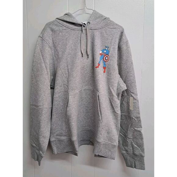 Amazon Essentials Men's Marvel Gray‎ Long Sleeved Hooded Sweatshirts Size XL - Picture 1 of 11